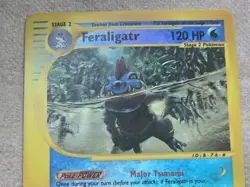 Pokemon Base Set Expedition # 47/165 Reverse Holo FERALIGATR '''Not Played''' - Image 2