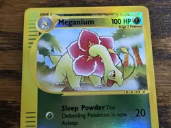Pokemon Base Set Expedition # 53/165 Reverse Holo MEGANIUM ^hasn't been played^ - Image 2
