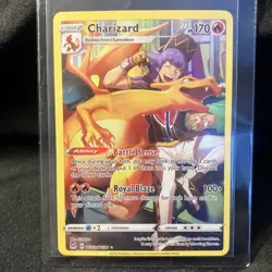 Pokemon TCG Charizard Sword & Shield Lost Origin Trainer Gallery TG03/TG30 Holo - Image 1