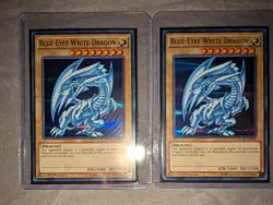 YUGIOH 1ST EDITION BLUE-EYES WHITE DRAGON RARE HOLO #DUSA-EN043 x2 - Image 1
