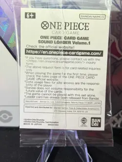 SEALED OP05-060 Monkey D Luffy One Piece Sound Loader Promo English Near Mint #1 - Image 2