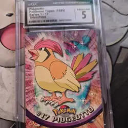 Pokemon Topps Series 1 Pidgeotto #17 1999 CGC 5 Third Print Trading Card - Image 1