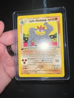 Pokemon Card - Light Machamp Neo Destiny 25/105 Rare 1st Edition NM - Image 1