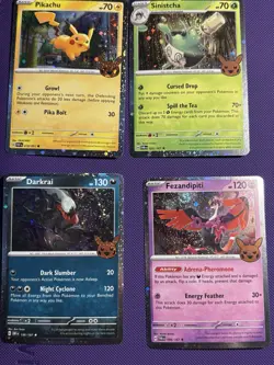 Pokemon TCG Halloween Trick or Trade 2024 Lot of 8 cards with swirls on each. - Image 3