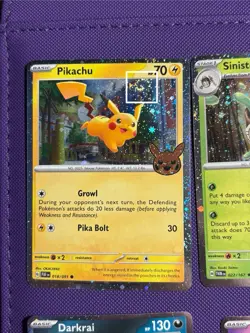 Pokemon TCG Halloween Trick or Trade 2024 Lot of 8 cards with swirls on each. - Image 4