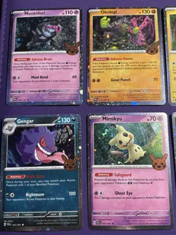 Pokemon TCG Halloween Trick or Trade 2024 Lot of 8 cards with swirls on each. - Image 5