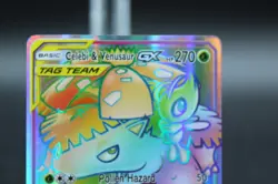 Celebi & Venusaur GX 182/181 Rainbow Secret Rare Team Up Pokemon Card NM/Mint - Image 2