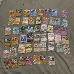 Pokemon Bundle Of 60 English V’s and EX Cards, Near mint & Better Condition - Image 1