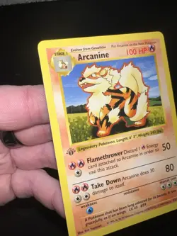 Pokemon Card Shadowless Base Set 1st Edition Arcanine 23/102 Wotc NM - Image 3