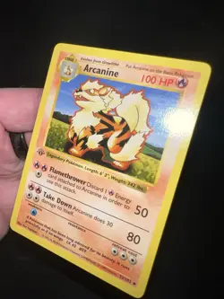 Pokemon Card Shadowless Base Set 1st Edition Arcanine 23/102 Wotc NM - Image 4