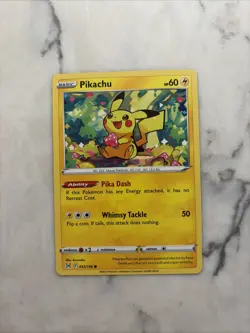Pikachu 052/196 Lost Origin Pokemon Card NM - Image 1
