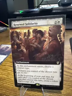 Renewed Solidarity (Extended Art) MTG Commander: Aetherdrift (DRC) (NM) - Image 1