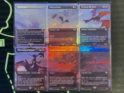 MTG Lord Of The Rings Witch-king Of Angmar 6 Card Borderless Scene Foil LTR NM - Image 1