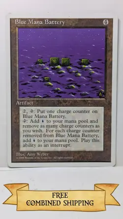 Blue Mana Battery MTG Core Set 4th Edition Regular - Image 1