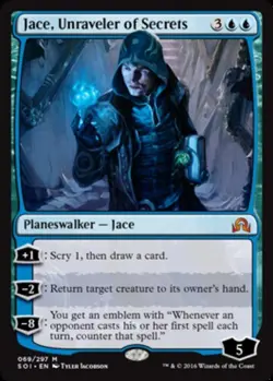 MTG - Jace, Unraveler of Secrets - Shadows Over Innistrad - NM, English Magic FL - Image 1