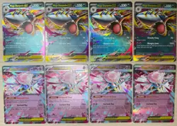 8 x Pokemon Mega Evolution Phantasmal Flames Mega Sharpedo Ex , Mega Diancie Ex - Image 1