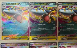 8 x Pokemon Mega Evolution Phantasmal Flames Mega Sharpedo Ex , Mega Diancie Ex - Image 2