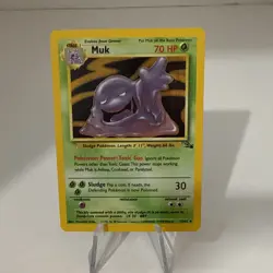 1999 Pokemon Fossil #13 Muk Holo LP+ - Image 1