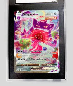 2021 Pokemon Fusion Strike #271 Gengar Vmax Secret Rare SGC 9.5 MT+ Sowsow - Image 4