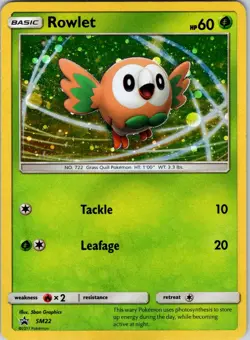 Rowlet - SM22 SM Promos Pokemon TCG LP Holo - Image 1