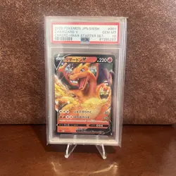 2020 Pokemon JPN SWSH Charizard V Chazrd Vmax Starter Set #001 PSA 10 GEM MINT - Image 1