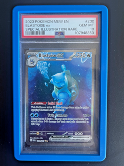 PSA 10 GEM MINT Blastoise Ex Special Illustration Rare 200/165 SV Pokemon 151 EN - Image 1