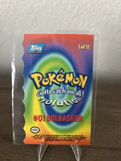 Topps Pokemon 1st Movie Bulbasaur #01 Die Cut 1 of 12 LP - Image 2