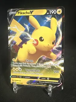 Pikachu V SWSH061 Holo Pokemon Black Star Promo - Image 2