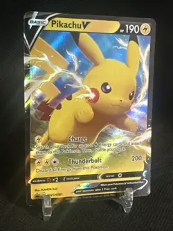 Pikachu V SWSH061 Holo Pokemon Black Star Promo - Image 3