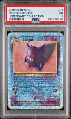 PSA 1 PR 2002 Pokemon Legendary Collection Gengar 11/110 Reverse Holo - Image 1