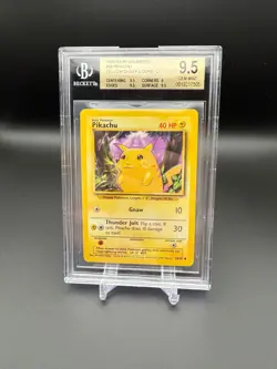 1999 Pokemon Base Pikachu Yellow Cheeks Corr. BGS 9.5 #58 - Image 1