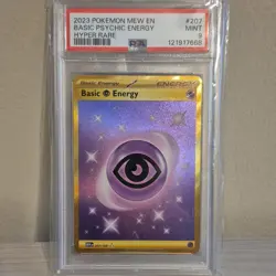Pokemon Basic Psychic Energy 207/165 Hyper Rare Holo PSA 9 Scarlet & Violet 151 - Image 1