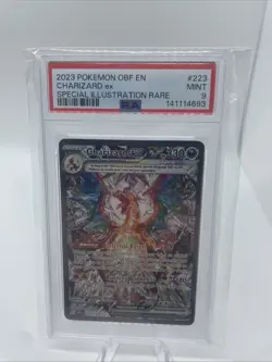 Charizard ex PSA 9 2023 Pokemon SV Obsidian Flames EN #223/197 Illustration Rare - Image 1