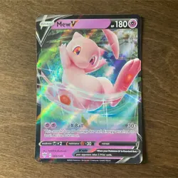 Pokemon Mew V Swsh03: Darkness Ablaze Ultra Rare Full Art Holo 069/189 - Image 1