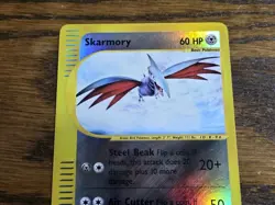 Pokemon Base Set Expedition #27/175 Reverse Holo SKARMORY !!!Never Played!!! - Image 2