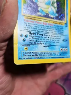 Pokemon Blastoise Holo Rare Base Set 2 2/130 Stage 2 100HP - HP Condition - Image 4