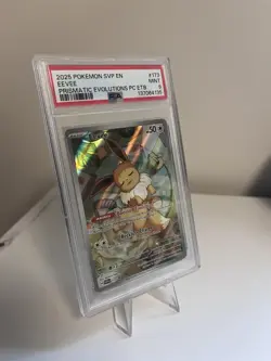 Pokemon Eevee Prismatic Evolutions TCG Center Promo 173/189, PSA 9 - Image 2