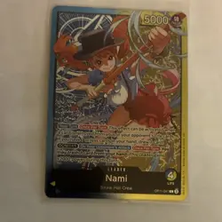 Bandai One Piece CCG Leader Nami OP11-041 5000 Standard Card Stock - Image 1