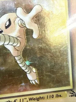 Pokemon Hitmonlee 7/62 Fossil Holo Rare Unlimited Basic 1999 Card - Image 3