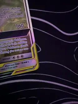 Venusaur & Snivy GX Tag Team Pokemon Card Holo Rare Near Mint Condition - Image 4