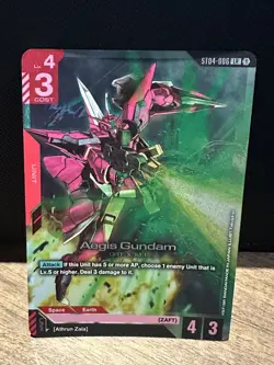 Aegis Gundam Foil - ST04-006 LR - Gundam TCG Card Game - Image 1
