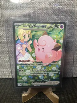 Pokemon TCG Lillie's Clefairy EX Journey Together Sir Card 184/159 NM Condition - Image 1