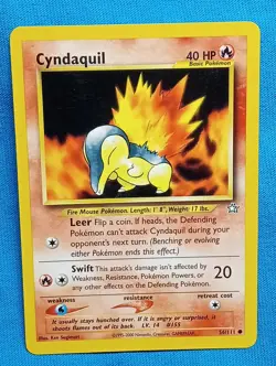 PokeMon Cards - Cyndaquil - Neo Genesis - 56/111 - Near Mint! - Image 1