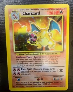 1999 Charizard Base Set Holo Pokemon Card 4/102 - Image 3