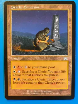 MTG 1x Starlit Sanctum Onslaught Legacy Magic the Gathering Card x1 LP - Image 1