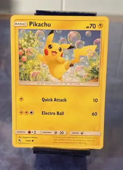 Pikachu 19/68 Hidden Fates Reverse Holo Common Pokemon Card NM - Image 1