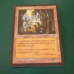 MtG Ancient Tomb: Tempest Land NM ACTUAL PHOTOS! - Image 1