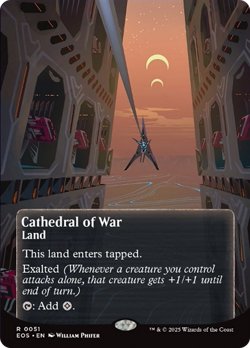 Cathedral of War (0051) (Borderless) [Edge of Eternities: Stellar Sights] Foil N - Image 1