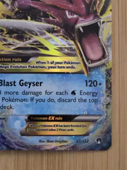 Pokemon M Gyarados EX Full Art Ultra Rare Mega 27/122 Breakpoint Holo English - Image 5