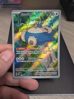 Snorlax SVP 051 Illustration Rare - Pokemon 151 ETB Black Star Promo NM - Image 1